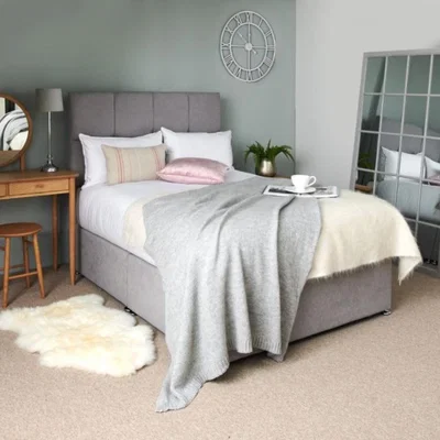 Woods Furniture Eco Luxe 1000 Divan Bed Super King 180cm x 200cm 2 Drawers
