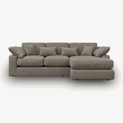 Arighi Bianchi Belmore Large Chaise Sofa, Right Hand Facing / Small / Brown