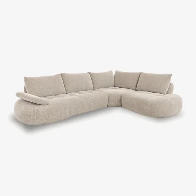 Arighi Bianchi Mitzi Fabric Corner Sofa, Right Hand Facing / Large / Beige