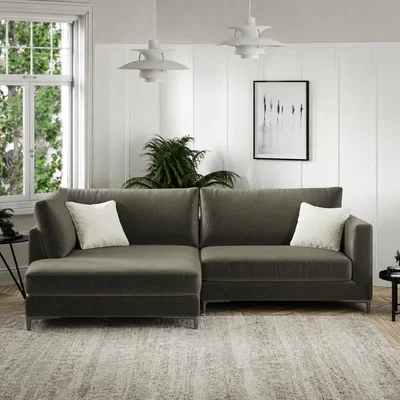 Arighi Bianchi Aspen Chaise Sofa, Left Hand Facing / Small