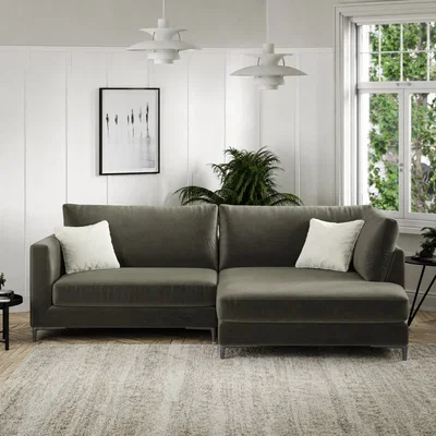 Arighi Bianchi Aspen Chaise Sofa, Right Hand Facing / Small