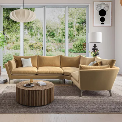 Arighi Bianchi Oliver Sofa, Corner Right Hand Facing / Light Orange