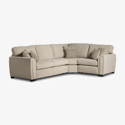 Barker and Stonehouse Ocala 3 Corner 1 LHF Modular Sofa, Neutral | Barker & Stonehouse