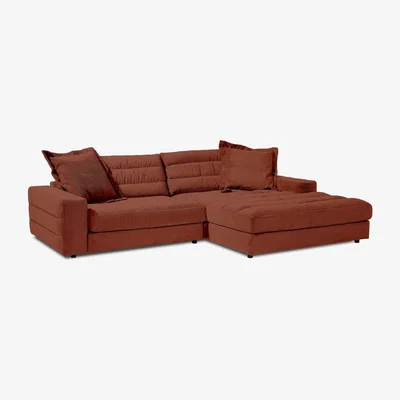 Barker and Stonehouse Twain Chaise Sofa Right Fabric | Barker & Stonehouse