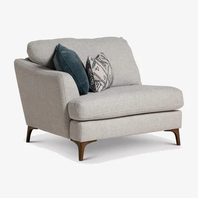 Barker and Stonehouse Embrey Cuddler End Corner Sofa LHF, Grey Fabric | Barker & Stonehouse
