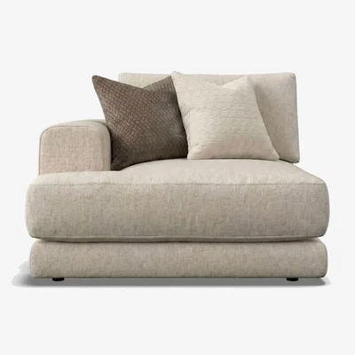 Barker and Stonehouse Lomax 1 Arm 1 Seater Modular Sofa LHF Fabric | Barker & Stonehouse