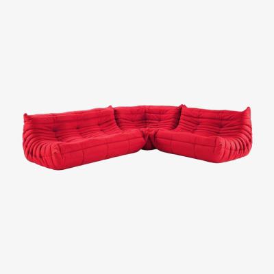 Barker and Stonehouse Ligne Roset Togo Sofa, Red Fabric | Barker & Stonehouse