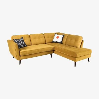 Barker and Stonehouse Orla Kiely Ivy Left Hand Facing Corner Sofa
