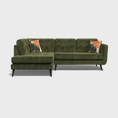Barker and Stonehouse Orla Kiely Ivy Corner Group Right, Green Fabric | Barker & Stonehouse