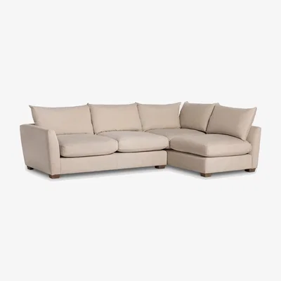 Barker and Stonehouse Floyd Combi Unit Left, Neutral Fabric | Barker & Stonehouse