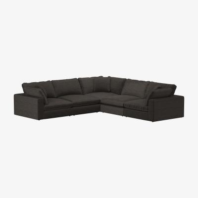 Barker and Stonehouse Artenis Modular 3 + 2 Corner Sofa, Grey Fabric | Barker & Stonehouse