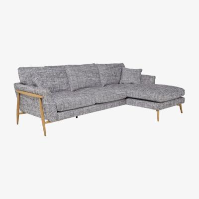 Barker and Stonehouse Ercol Forli Right Hand Facing Corner Chaise 3 Seater Sofa, Grey Fabric | Ercol