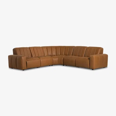 Barker and Stonehouse Ventura Modular Corner Recliner Sofa, Brown | Barker & Stonehouse