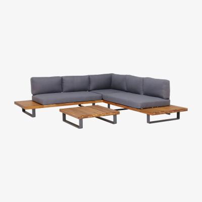 Barker and Stonehouse Maui Garden Corner 6 Seater Sofa Set, Neutral | Barker & Stonehouse