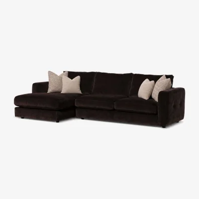Barker and Stonehouse Bosham Small Chaise Corner Sofa Lhf Fabric | Barker & Stonehouse