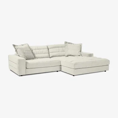 Barker and Stonehouse Twain Chaise Sofa Right Fabric | Barker & Stonehouse
