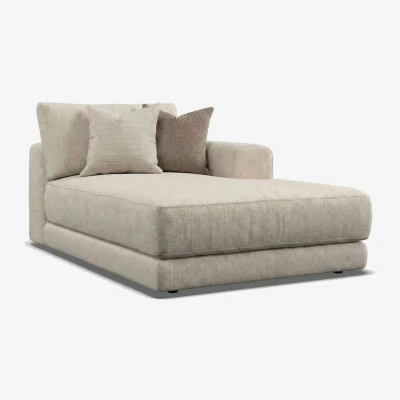 Barker and Stonehouse Lomax 1 Arm Chaise RHF Fabric | Barker & Stonehouse