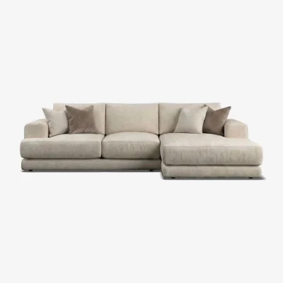 Barker and Stonehouse Lomax Medium Chaise Modular Sofa RHF Fabric | Barker & Stonehouse