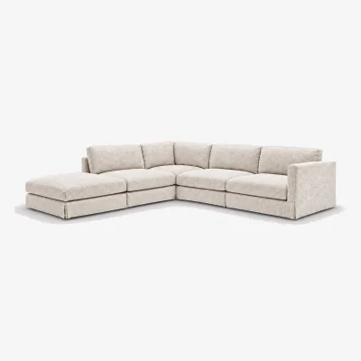 Barker and Stonehouse Baywood Corner Sofa 309X304Xm, Neutral Fabric | Barker & Stonehouse