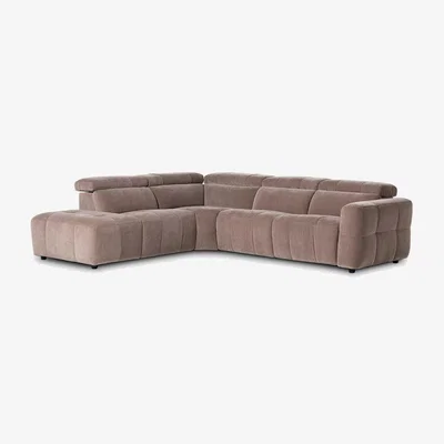 Barker and Stonehouse Rochester LHF Corner Sofa, Neutral Fabric | Barker & Stonehouse