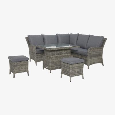 Barker and Stonehouse Millbrook Corner Sofa Set, Grey | Barker & Stonehouse