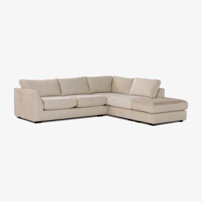 Barker and Stonehouse Melby Corner Group Right With Stool Corner Sofa, Neutral | Barker & Stonehouse