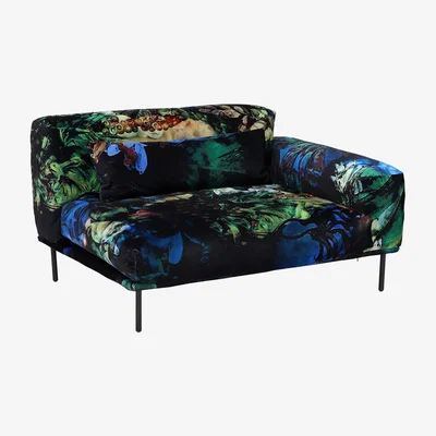 Barker and Stonehouse Timothy Oulton Sectional Studio Right Handed End Corner, Acid Jungle