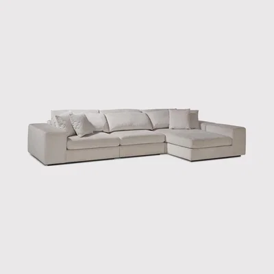 Barker and Stonehouse Eichholtz Vista Grande Lounge Corner Sofa, White Fabric | Barker & Stonehouse