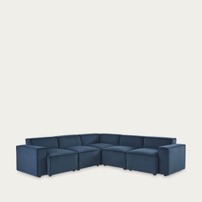 Bombinate.com Pumice Model 03 Linen Corner Sofa