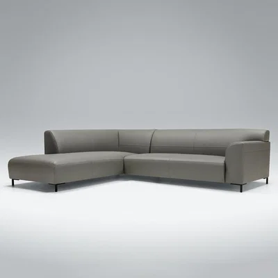 Cuckooland Lovi Furniture Salsa Chaise Longue Leather Sofa - Right