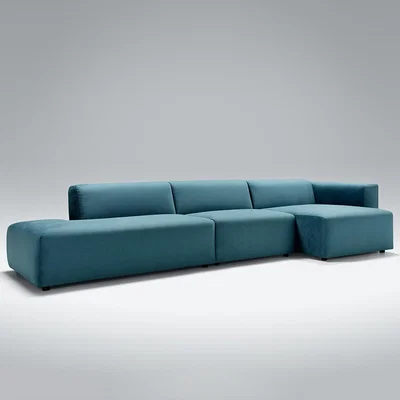 Cuckooland Lovi Furniture Berry Set 01 Chaise Longue Velvet Sofa - Left