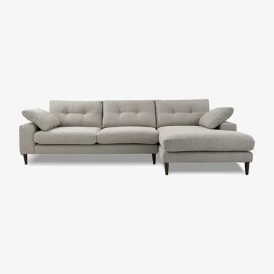 Cuckooland Alto Right Hand Facing Chaise Sofa - Velvet Teal