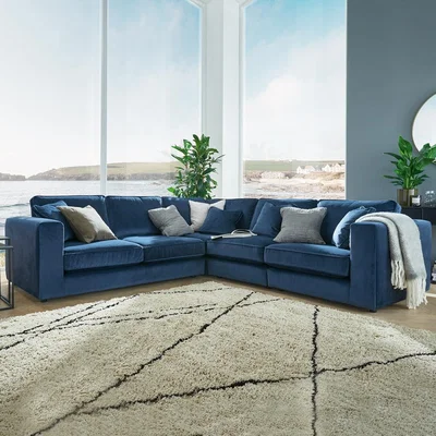 Cuckooland Nimbus Modular Corner Sofa - Linen Aqua Marine