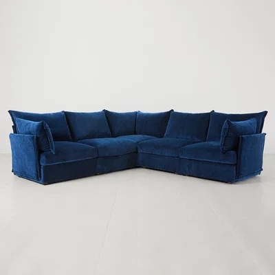 Cuckooland Swyft Sofa in a Box Model 06 Modular Royal Velvet Corner Sofa -