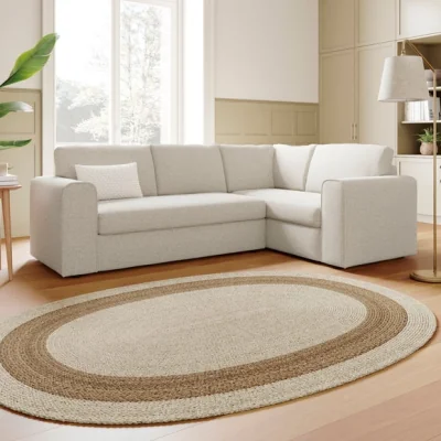 Dunelm Abel Basketweave Corner Sofa
