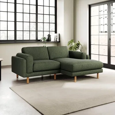 Dunelm Newton Chenille Soft Texture Corner Chaise Sofa
