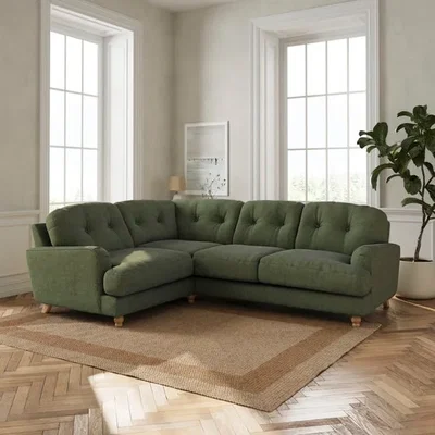 Dunelm Martha Chenille Soft Texture Full Corner Sofa