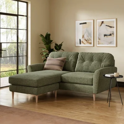 Dunelm Sven Soft Texture Chenille Reversible Corner Chaise Sofa