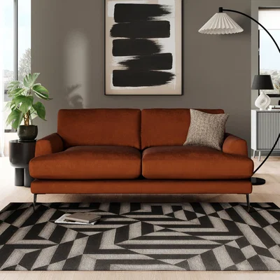 Dunelm Lawson Matte Plush Velvet 3 Seater Sofa