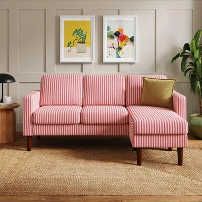 Dunelm Jacob Linford Stripe Compact Corner Chaise Sofa