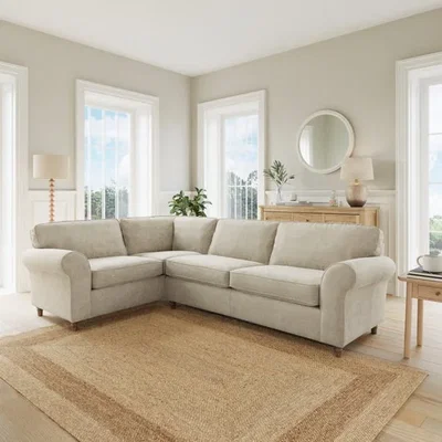 Dunelm Flori Basket Weave Corner Sofa
