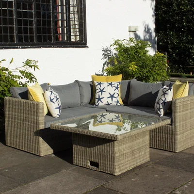 Dunelm Royal Craft Wentworth Corner Sofa Dining Set