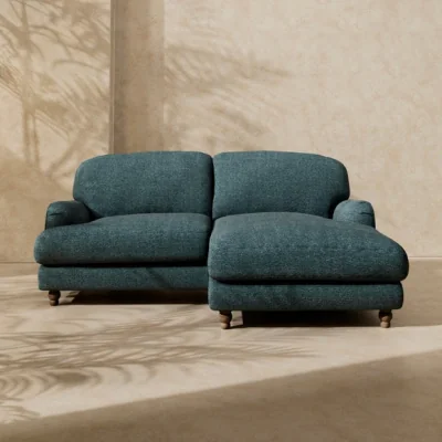 Dunelm Arthur Waffle Chenille Corner Chaise Sofa