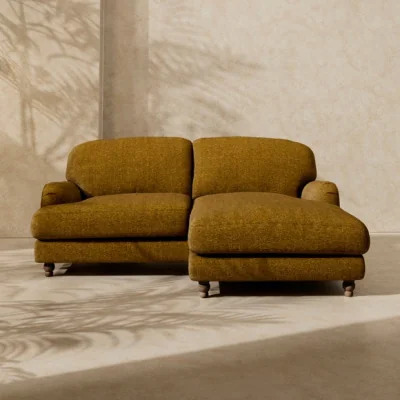 Dunelm Arthur Waffle Chenille Corner Chaise Sofa