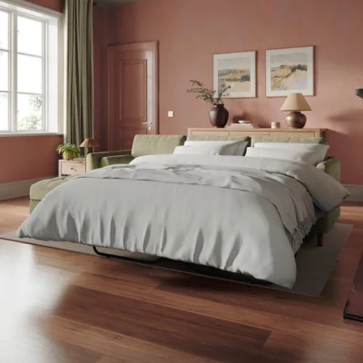 Dunelm Max Soft Tonal Chenille Corner Storage Sofa Bed