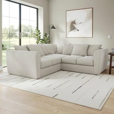 Dunelm Blake Soft Texture Chenille Large Corner Sofa