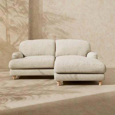 Dunelm Arthur Waffle Chenille Corner Chaise Sofa