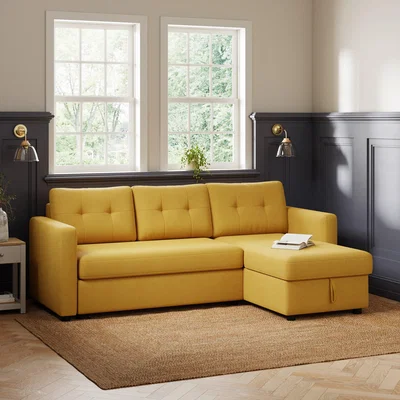 Dunelm Barker Flatweave Trundle Corner Chaise Sofa Bed