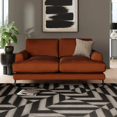 Dunelm Lawson Matte Plush Velvet 2 Seater Sofa