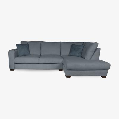 Dunelm Carson Corduroy Right Hand Corner Sofa Blue